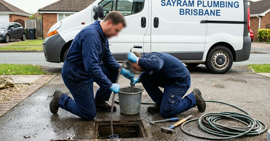 drain cleaning service provided by sayram plumbing in brisbane